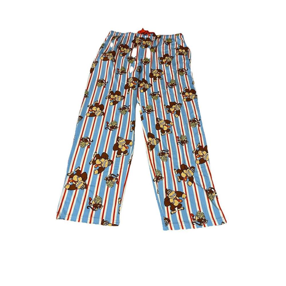 Nintendo Donkey Kong Allover Print Men’s Size Medium Pj‎ Soft H86